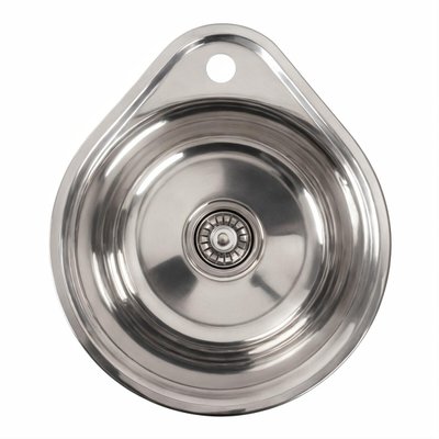 Кухонна мийка з нержавіючої сталі Platinum ПОЛІРОВКА 4539 (0,6/170 мм) 11486 фото