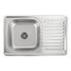 Кухонна мийка з нержавіючої сталі Platinum ДЕКОР 7850 (0,8/180 мм) 11489 фото 1