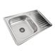 Кухонна мийка з нержавіючої сталі Platinum ДЕКОР 7850 (0,8/180 мм) 11489 фото 2