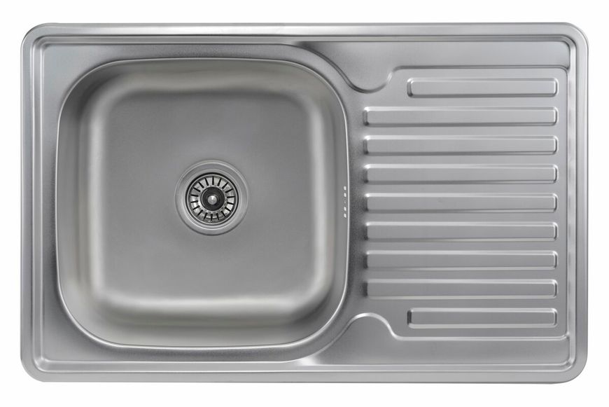 Кухонна мийка з нержавіючої сталі Platinum САТИН 7850 (0,8/180 мм) 11492 фото