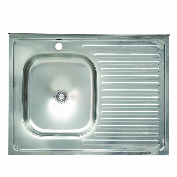 Мийка кухонна з нержавіючої сталі Platinum 8060 L (0,4/120 мм) 11787 фото
