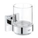 Склянка з тримачем для ванної кімнати Grohe QuickFix Start Cube 41097000 CV033406 фото 1