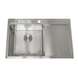 Кухонна мийка з крилом накладна з неіржавкої сталі Nett NS-7848 23993 фото 3