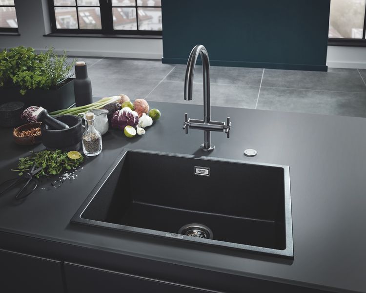 Мийка для кухні 610 x 457 мм, Granite Black (31655AP0) 25328 фото