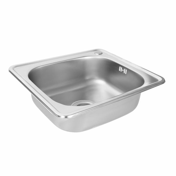 Кухонна мийка з нержавіючої сталі Platinum САТИН 4842 (0,6/160 мм) 11447 фото