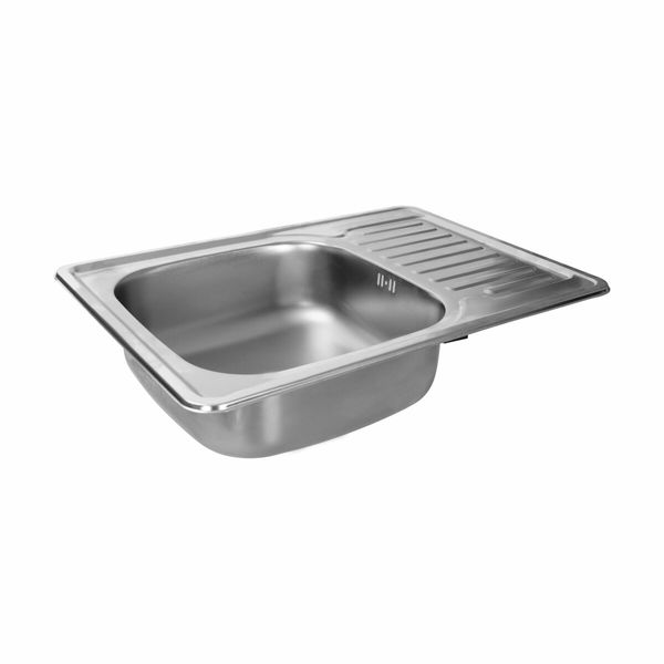 Кухонна мийка з нержавіючої сталі Platinum 7050 САТИН (0,8/180 мм) 11483 фото