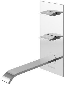Смеситель для раковины (умывальника) KOHLMAN AXIS CHROME + BOX скрытого монтажа QW196N фото
