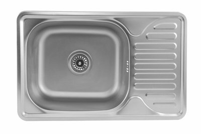 Кухонна мийка з нержавіючої сталі Platinum САТИН 6642 (0,8/180 мм) 11635 фото