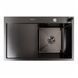 Комплект кухонної мийки CM 78*50 R чорна PVD VALESO Handmade (3,0/0,8) S4752 фото 2