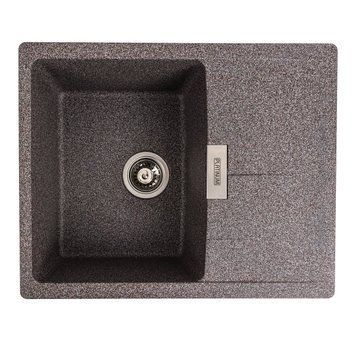 Гранітна мийка для кухні Platinum 6250 ZIRKONE матовий Мікс 41590 фото