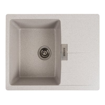 Гранітна мийка для кухні Platinum 6250 ZIRKONE матовий топаз 41599 фото