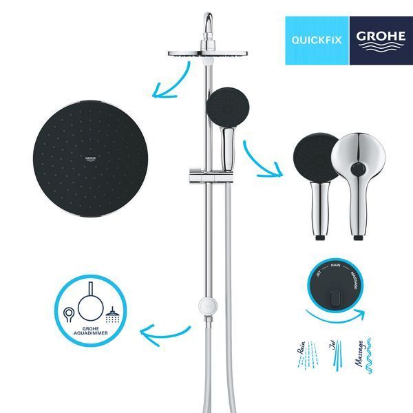 Душова система Grohe QuickFix Vitalio Start 200 26991001 CV034813 фото