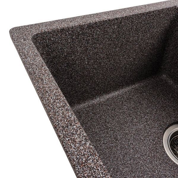 Гранитная мойка для кухни Platinum 6250 ZIRKONE матовый Микс 41590 фото