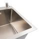 Кухонная мойка 58*43 нержавейка VALESO Handmade (сифон круглый, 3.0/0.8) 45923 фото 3
