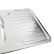 Кухонна мийка з нержавіючої сталі Platinum ДЕКОР 7642 (0,8/180 мм) 11662 фото 3