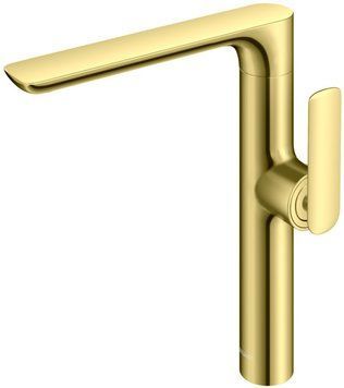 Смеситель для раковины (умывальника) KOHLMAN EXPERIENCE GOLD высокий QB175EGD фото