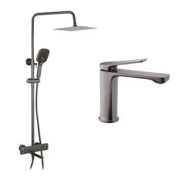 Набор 2 в 1 душевая система Kroner Makon-GRP063 + смеситель Makon-GRP010 CVS30226 фото
