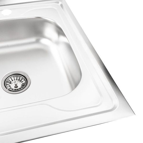 КОМПЛЕКТ мойка накладная 8060 САТИН 'R' 0,7/160 TM Valeso + 56 NESP смеситель кухонный 53553 фото