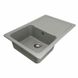 Гранітна мийка для кухні Platinum 7850 VERONA матова Сірий металік 3592 фото 4