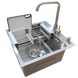 Комплект кухонної мийки Kraft KRF 5448 DECOR (3.0/1.0 мм) S3697 фото 1