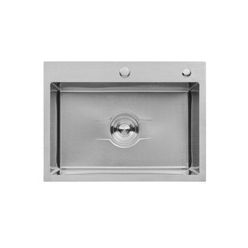 Кухонная мойка Kroner KRP Derby - 5843HM Brush (2,5/0,5 мм) CV027235 фото