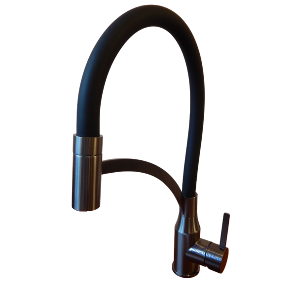 Комплект кухонной мойки Kraft HM 6846 NANO BLACK S3597 фото
