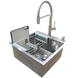 Комплект кухонной мойка Kraft KRF 5050 decor (3.0/1.0 мм) S4963 фото 1
