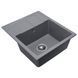 Гранитная мойка для кухни Platinum 5851 ARIA матовая Серый муссон 4005 фото 3