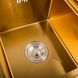 Кухонна мийка Platinum Handmade PVD мідна 580x480x220 R (3,0/1,5 мм корзина та дозатор в комплекті) 885 фото 2