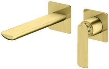 Смеситель для раковины (умывальника) KOHLMAN EXPERIENCE BRUSHED GOLD + BOX скрытого монтажа * QW180EGDB фото