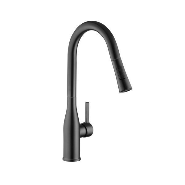 Комплект кухонной мойки Kraft HM 50х50 NANO BLACK PVD (3.0/1.0 мм) DEKOR S5701 фото