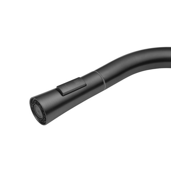 Комплект кухонной мойки Kraft HM 50х50 NANO BLACK PVD (3.0/1.0 мм) DEKOR S5701 фото