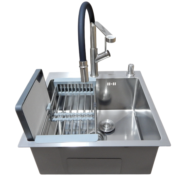Комплект кухонної мийки Kraft KRF 5050 decor (3.0/1.0 мм) S3699 фото