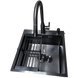 Комплект кухонной мойки Kraft HM 50х50 NANO BLACK PVD (3.0/1.0 мм) DEKOR S5701 фото 5