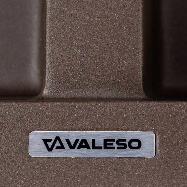 Мойка гранитная темная скала VALESO 7950 VIATRIX (две чаши, матовая) 51239 фото