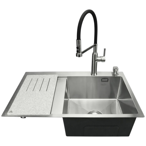 Разделочная доска из искусственного камня для кухонных моек Pllen&oacute; grigio sink S52097 фото
