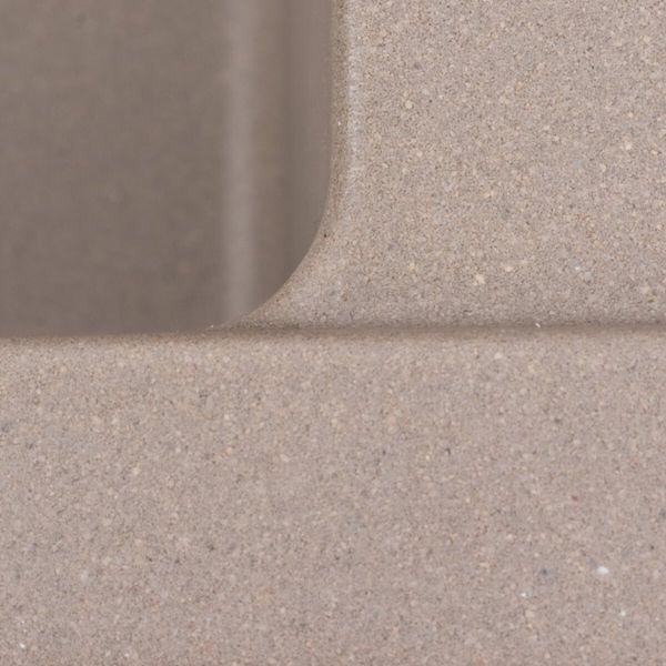 Гранітна мийка для кухні Platinum 8650 DIAMOND матова Дюна 41666 фото
