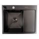 Кухонная мойка CM 58*48 L черная PVD VALESO Handmade (круглый сифон 3,0/0,8) 45897 фото 1