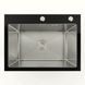 60*45 Мийка скляна Valeso Handmade PVD чорна BLACK GLASS 53378 фото 1