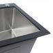 60*45 Мийка скляна Valeso Handmade PVD чорна BLACK GLASS 53378 фото 2