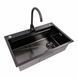 Комплект кухонної мийки Valeso 75*46B PVD чорна (Work station) Handmade S4915 фото 2