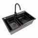 Комплект кухонної мийки Valeso 75*46B PVD чорна (Work station) Handmade S4915 фото 4