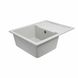 Гранітна мийка для кухні Platinum 6550 INTENSO матова Біла в крапку 3462 фото 5