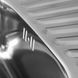 Кухонна мийка з нержавіючої сталі закруглена Platinum ПОЛІРОВКА 7848 (0,8/180 мм) 11504 фото 5