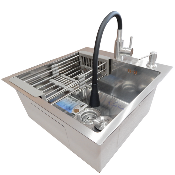 Комплект кухонної мийки Kraft KRF 5050 decor (3.0/1.0 мм) S4866 фото