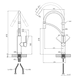 Комплект кухонної мийки Kraft HM 7546 NANO BLACK S4916 фото 15