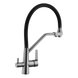 Комплект кухонной мойки Kraft графит HS 600Х450мм NANO BLACK PVD Декор (3.0/1.0 мм)+Смеситель для кухни с подключением к фильтру Kroner KRP Edelstahl Klassisch - PVD03817BLK S5140 фото 12