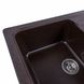 Гранітна мийка для кухні Platinum 7850 VERONA матова Шоколад 3612 фото 7