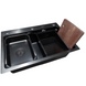 Комплект кухонної мийки Kraft HM 7546 NANO BLACK S4916 фото 6