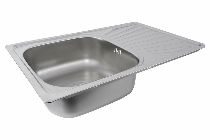 Кухонна мийка з нержавіючої сталі прямокутна Platinum САТИН 7848 (0,8/180 мм) 11507 фото